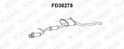 Vorderer Schalldämpfer Ford SIERRA II Rückschlag · Ford SIERRA II