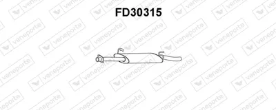 Vorne Schalldämpfer Ford TRANSIT Van · Ford TRANSIT Plattform/Chassis · Ford TRANSIT Bus