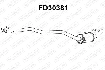 Frontschalldämpfer Ford FIESTA Box Body/MPV