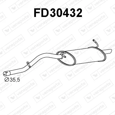 Endschalldämpfer Ford KA · Ford KA Van