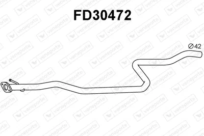 Auspuffrohr Ford FIESTA IV