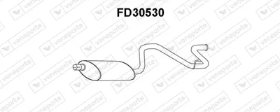 Hinterer Schalldämpfer Ford TRANSIT Bus · Ford TRANSIT Van · Ford TRANSIT TOURNEO Bus
