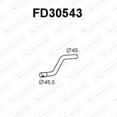 Auspuffrohr Ford MONDEO III Turnier