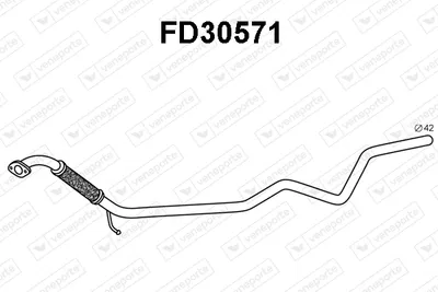 Auspuffrohr Ford FIESTA V · Ford FUSION · Mazda 2