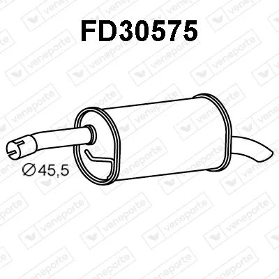 Endschalldämpfer Ford FIESTA V · Ford FIESTA V Van · Mazda 2