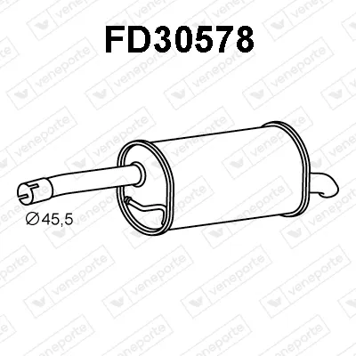 Endschalldämpfer Ford FIESTA V · Mazda 2