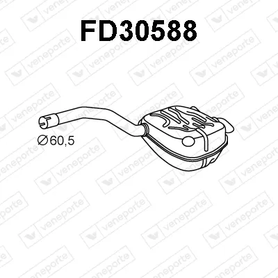 Endschalldämpfer Ford GALAXY II · Ford S-MAX · Ford MONDEO IV Limousine