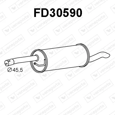Endschalldämpfer Ford FUSION