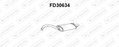 Schalldämpfer hinten Ford ESCORT V Turnier