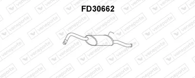 Endschalldämpfer hinten Ford FIESTA Box Body/MPV