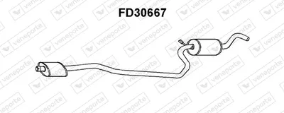 Ford FIESTA III Zentrifugalschalldämpfer