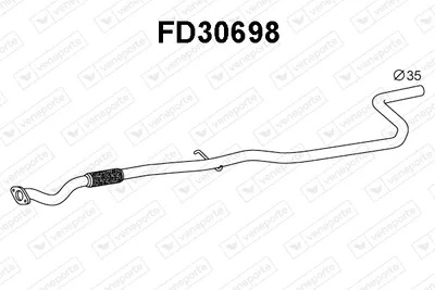 Auspuffrohr Ford KA