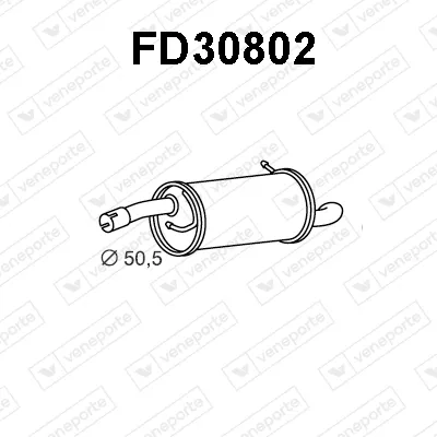 Endschalldämpfer Ford FIESTA V