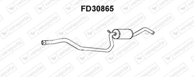 Ford FIESTA III Zentrifugalschalldämpfer