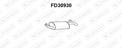 Endschalldämpfer Ford FIESTA III