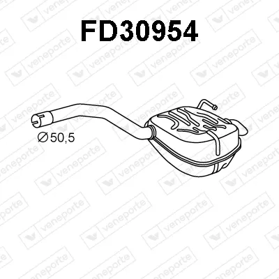 Endschalldämpfer Ford GALAXY II · Ford S-MAX · Ford MONDEO IV Limousine