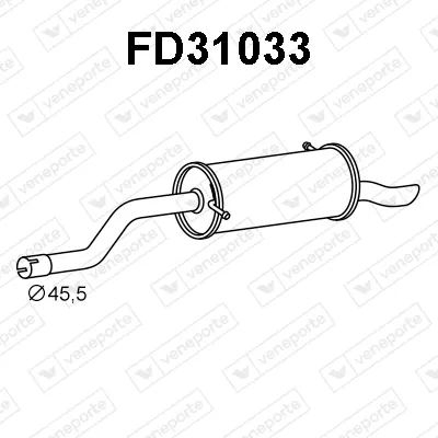 Endschalldämpfer Ford FIESTA VII · Ford FIESTA VII Van