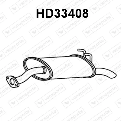 Hinterer Schalldämpfer Honda CIVIC VII Hatchback