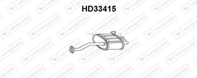 Hinterer Schalldämpfer Honda CIVIC VII Hatchback