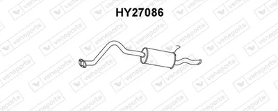 Hinterer Schalldämpfer Hyundai H-1 / STAREX Bus · Hyundai H-1 Van