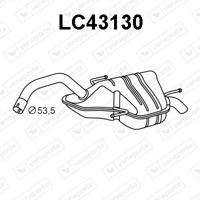 Endschalldämpfer Lancia LYBRA · Lancia LYBRA SW