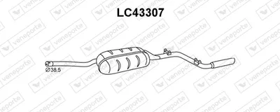 Schalldämpfer hinten Lancia A 112 · Autobianchi A 112