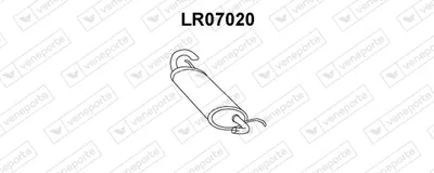Hinterer Schalldämpfer Land Rover FREELANDER I Soft Top · Land Rover FREELANDER I