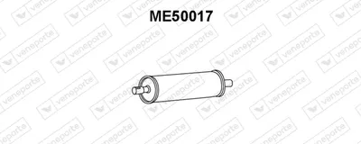 Schalldämpfer hinten Mercedes-Benz T1 Plattform/Kasse