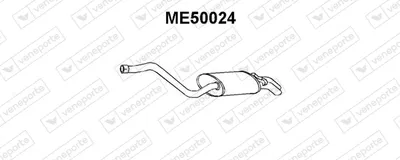 Hinterer Schalldämpfer Mercedes-Benz 190