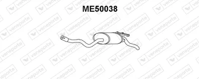 Hinterer Schalldämpfer Mercedes-Benz 190