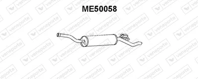 Hinterer Schalldämpfer Mercedes-Benz 123 T-Modell