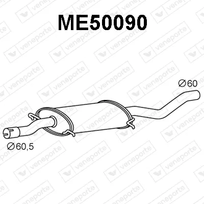 Vorne Schalldämpfer Mercedes-Benz VIANO · Mercedes-Benz VITO Bus · Mercedes-Benz VITO / MIXTO Van