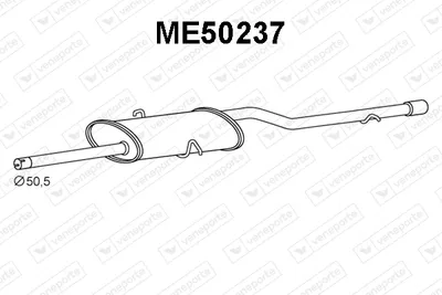 Endschalldämpfer Mercedes-Benz A-CLASS