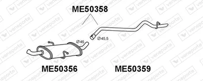 Endschalldämpfer Mercedes-Benz A-CLASS