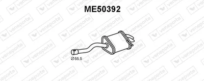 VENEPORTE ME50392 Rückschalldämpfer