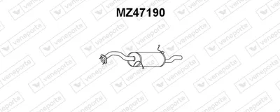 Hinterer Schalldämpfer Mazda 323 F VI Hatchback
