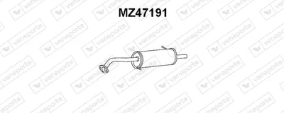 Hinterer Schalldämpfer Mazda 323 S VI Saloon · Mazda 323 F VI Hatchback