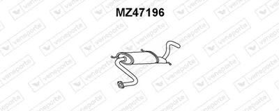 Vorderer Schalldämpfer Mazda 323 II Saloon · Mazda 323 III Hatchback · Mazda 323 III Bahnhof Wagon