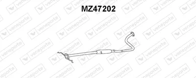 Vorderer Schalldämpfer Mazda 121 II