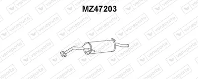 Hinterer Schalldämpfer Mazda 323 S V
