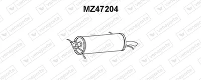 Hinterer Schalldämpfer Mazda 626 III Coupe · Mazda 626 III · Mazda 626 III Hatchback