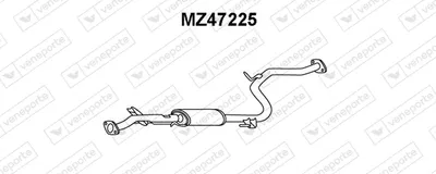 Vorderer Schalldämpfer Mazda 323 F V · Mazda 323 S V