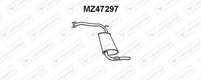 Hinterer Schalldämpfer Mazda 323 C V · Mazda 323 F V