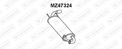 Hinterer Schalldämpfer Mazda MX-5 II