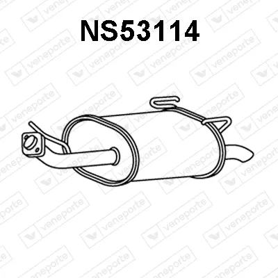 Hinterer Schalldämpfer Nissan PRIMERA · Nissan PRIMERA Hatchback