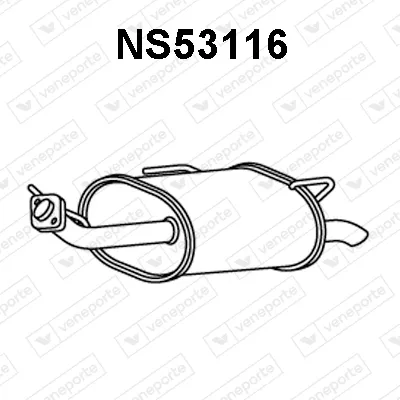Hinterer Schalldämpfer Nissan PRIMERA Traveller