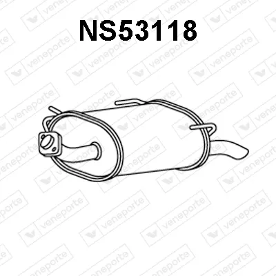 Hinterer Schalldämpfer Nissan PRIMERA Traveller