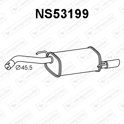 Schalldämpfer hinten Nissan MICRA C+C III