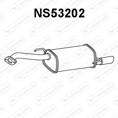 Schalldämpfer hinten Nissan MICRA C+C III