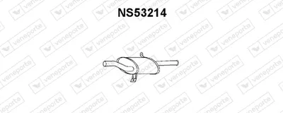 Hinterer Schalldämpfer Nissan SUNNY II Hatchback